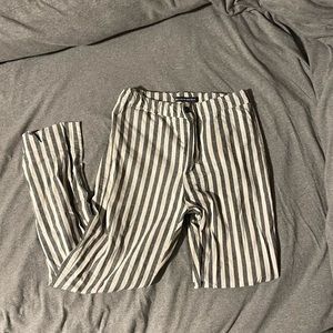 Brandy Melville Grey/white stripped comfy pants